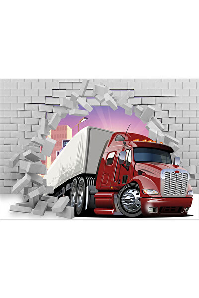 VIODESIGN Fototapet Copii, autoadeziv, Tir 3D , multicolor,80x120 cm CO333