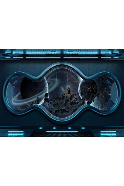 VIODESIGN Fototapet Copii, autoadeziv, Interior Nava Spatiala Venus, multicol...