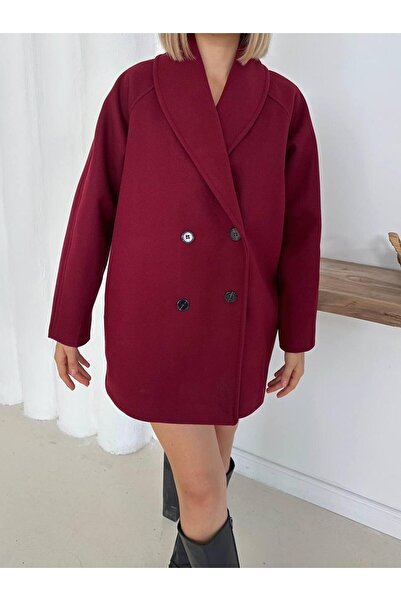 SUYA US WEAR Oversize Belted Short Cashmere Coat