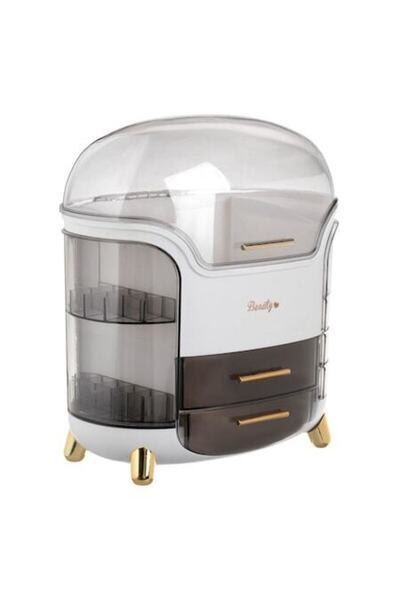 SHOPIENS Organizator Cosmetice Cu Capac Transparent Sertare Si Compartimente ...