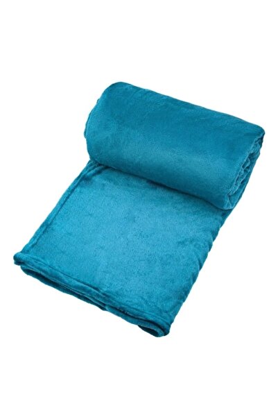 SHOPIENS Velvet Blanket Hug Shopiens®, Warm, Petrol Blue, 220 x 150 cm