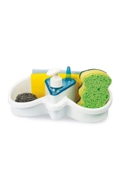 Seçkin Trend منظم موزع الصابون مع حاوية إسفنجية ومنظفات