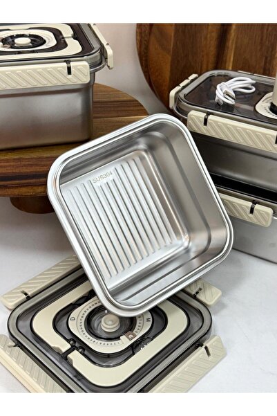 AROW Trust Vacuum Machine-Made Steel Storage Container Set Tkebt Single Color