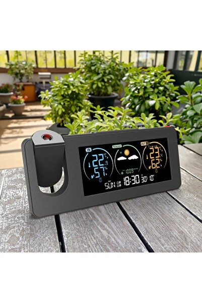 OEM Cozevdnt projection clock, digital, adjustable lighting, temperature display, 204x82x37.5mm