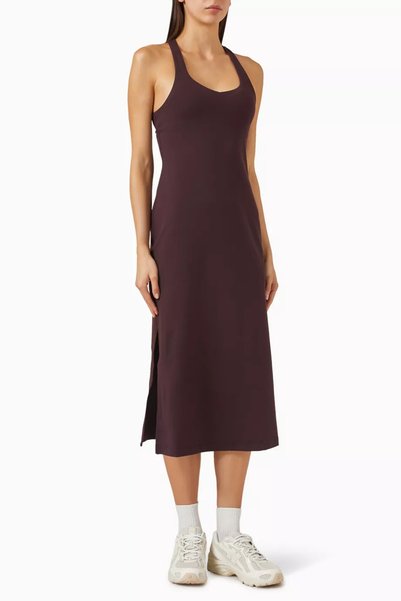 Vuori Dreamknit Halo Racerback Midi Dress, Soft & Comfortable, Casual and Tra...