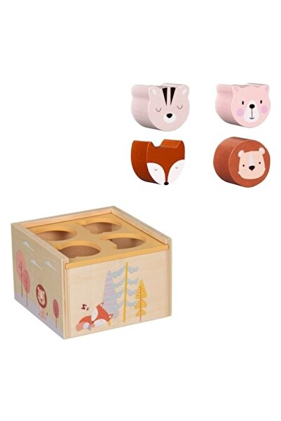 SHOPIENS Sortator Copii Din Lemn Cu Forme Animale Dezvoltare Prin Potrivire 1...