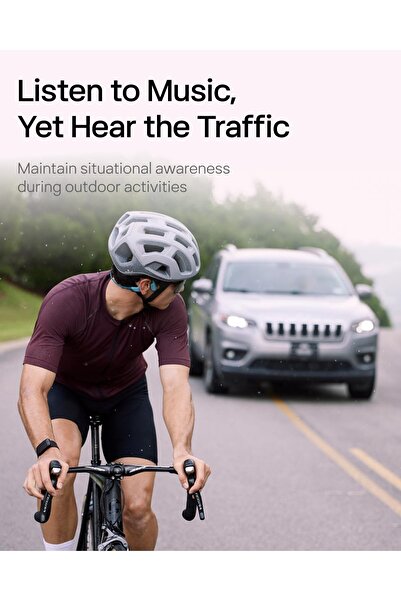 Shokz OpenRun Pro Bone Conduction Open-Ear Bluetooth Headphones - Blue