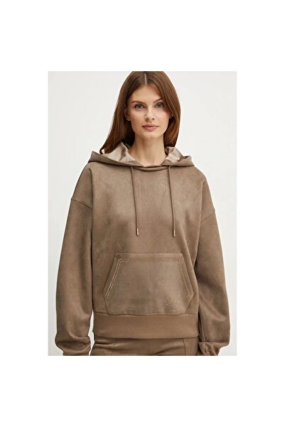 Guess Eco Kadın Krem Scuba Sweatshirt W4BQ09KAUJ2-A115