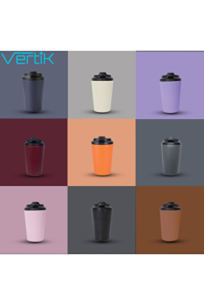 Vertik 320ml Stainless Steel Sippy Cup for Hot Drinks, Leakproof