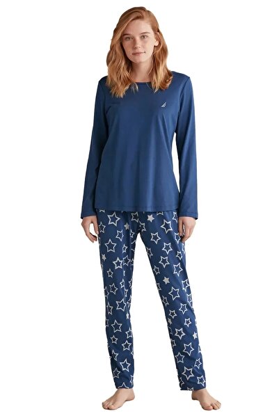 YUYİ N A U T I C A MODAL PAMUTĂ CU GÂRĂ CU MÂNECĂ LUNGĂ PENTRU FEMEI