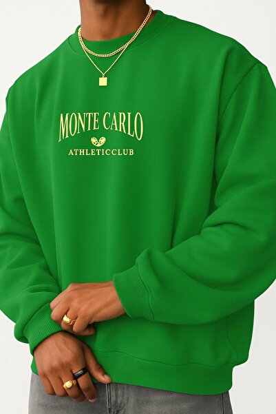 BENROMA 3-нишко памучно монте карло с принт унисекс суитшърт