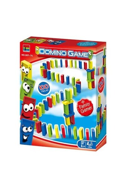 SHOPIENS Mini Domino Shopiens® cu 100 de piese colorate