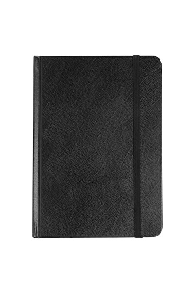 SHOPIENS Agenda Notite A5 100 File Dictando Inchidere Cu Elastic Coperta Dura PU Negru