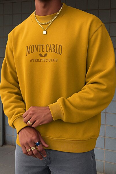 DM DOLCE MORE سويت شيرت مطبوع للجنسين من مونتي كارلو