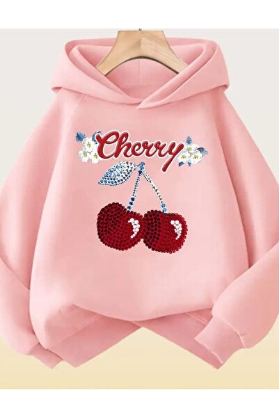 ORVIO Group Women's'Cherry' Letter Hoodie