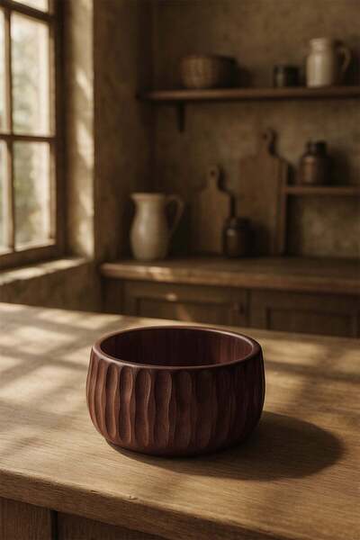 Barine Acacia Wood Bowl 11X6 cm 11X6 cm