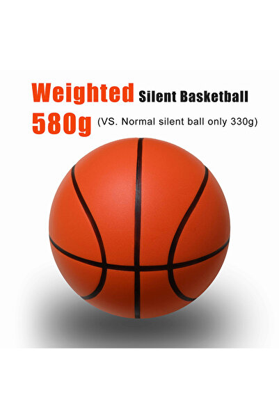 Choice كرة سلة صامتة مقاس 7 برتقالية 580 جرام مقاس 7#(29.5")6#/5# سلة إسفنجية...