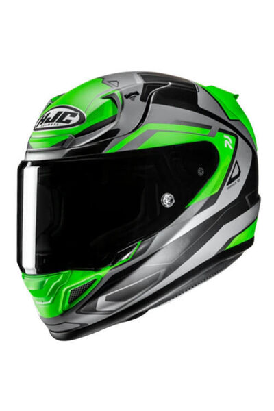 HJC RPHA12 Brels MC4HSF Kapalı Motosiklet Kaskı Gri Yeşil