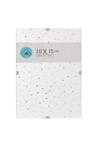 SHOPIENS Rama Foto Clips cu Geam Sticla 10x15cm pentru Fotografii Orizontale Verticale Perete Birou