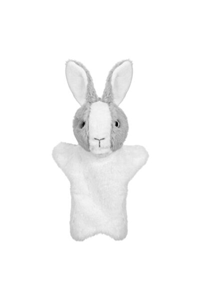 SHOPIENS Papusa Teatru De Mana Iepuras Gri Din Plus Pentru Copii 28cm