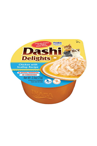 Inaba اينابا داشي ديلايت اكواب دجاج مع محار للقطط 70غ