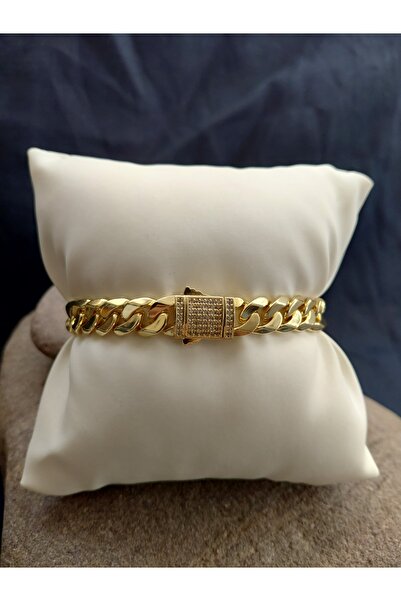 lavantebutik Gurmet Bileklik 14k altın kaplama Zirkon Taşlı kilitli