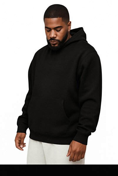 BENROMA 3 Yarn Combed Cotton Plus Size Unisex Sweatshirt