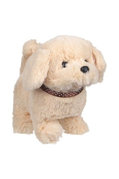 SHOPIENS Interactive plush dog Shopiens®, movement and sound, beige, 18 cm