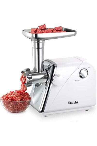 Generic مفرمة لحم Saachi NL-MG-967 من الفولاذ المقاوم للصدأ مع محرك نحاسي وملحقات متعددة الوظائف