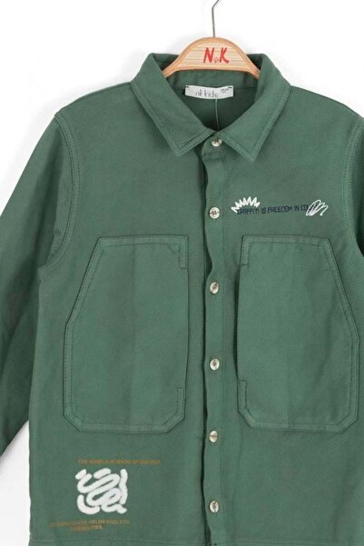 NK Boy's Graffiti Shirt 4-8 Years Old Green