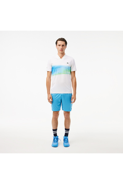 Lacoste x DANIIL MEDVEDEV Erkek Regular Fit Mavi Şort