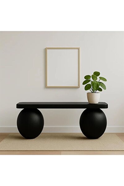 Puffi Baby Design Mat Küre Ayaklı Bank Modern Giriş Oturma Alanı METAL AYAKLI...