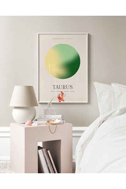 Thetic Aura Energy Taurus - Poster de perete PREMIUM fără cadru cu estetică modernă