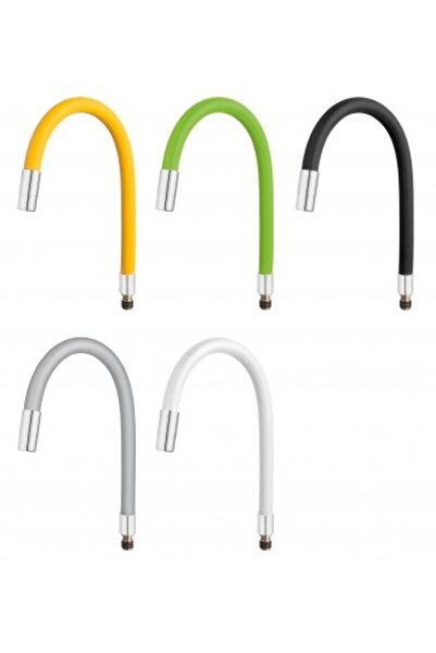 FERRO Baterie bucatarie cu pipa flexibila Gri - Zumba