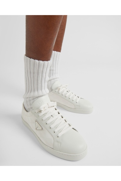 Prada Sport Leather and Patterned Men's Sneakers