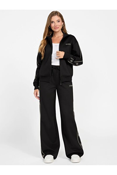 Guess Octavia Kadın Siyah Aktif Palazzo Fit Eşofman Altı V5BB12KCX22-JBLK