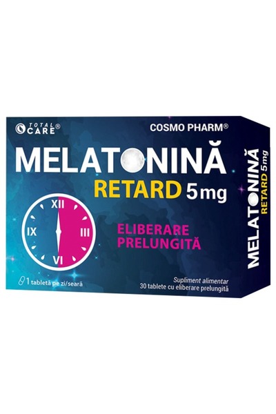 Cosmo Pharm MELATONINA RETARD 5 mg - Somn ușor și odihnitor