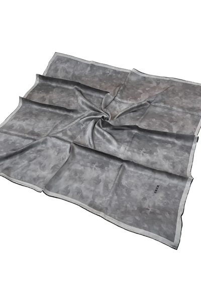 Aker 312 Büyük Boy Duman Desen Sura İpek Eşarp 7208704