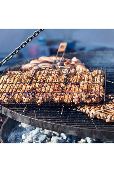 SHOPIENS Metal Grill with Safety Handle Shopiens®, 30 x 22 cm