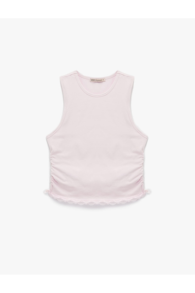 Koton Top de pijama fără mâneci cu decolteu rotund și detaliu din dantelă