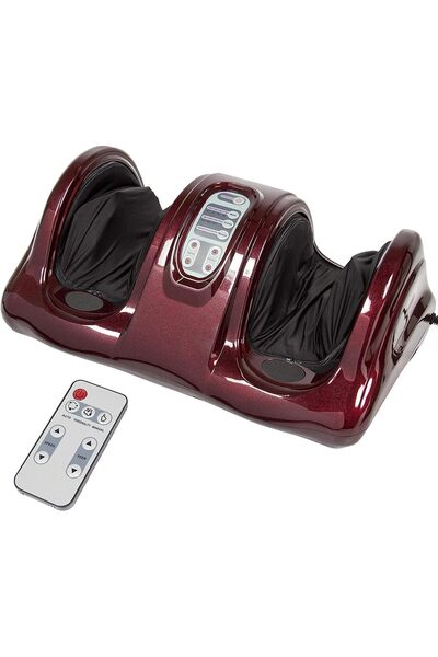 Relax Smart جهاز مساج وتدليك القدمين بالدعك والفرك من ريلاكس سمارت، موصل بسلك كهربي، أحمر