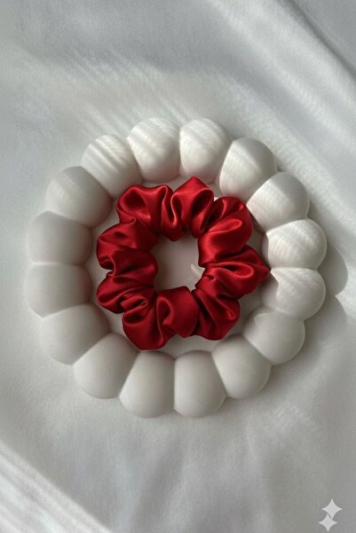 Limezon مشبك من الساتان الأحمر