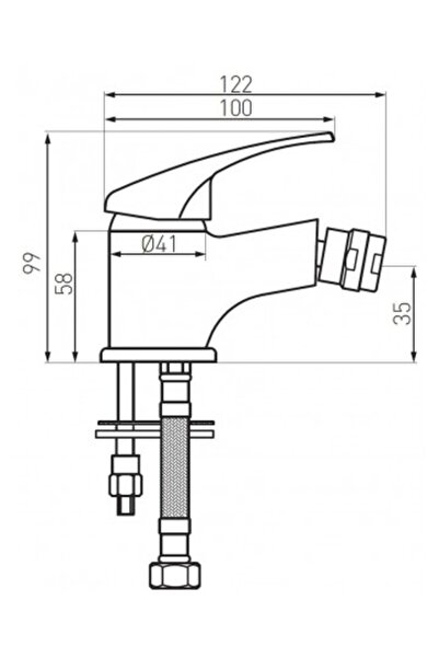 FERRO Basic Bidet Standing Faucet
