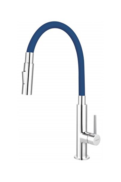 FERRO Baterie de bucătărie cu cioc flexibil cu două funcții Albastru - Zumba3