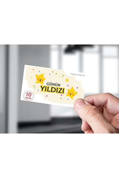 Hsn بطاقة نجمة اليوم 50 قطعة 5×8 سم