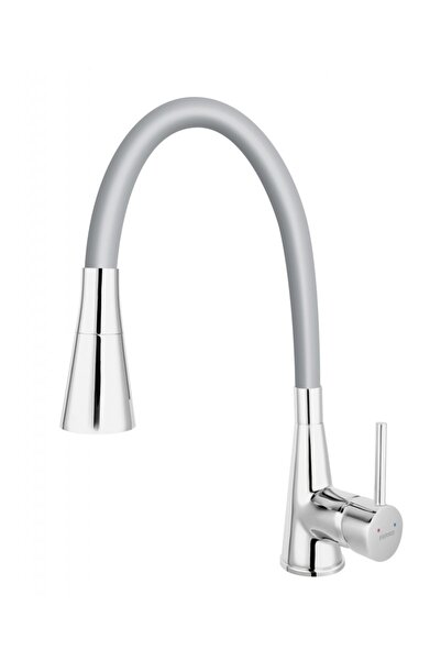 FERRO Baterie de bucătărie cu cioc flexibil și două funcții - Gri - Zumba2