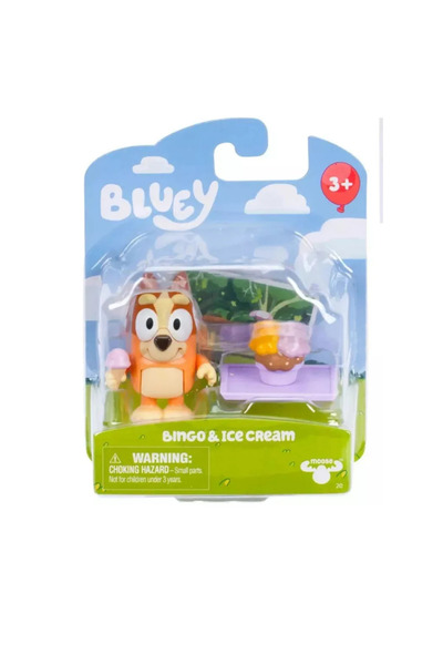 TOYFEST BLUEY ORİJİNAL TEKLİ FİGÜR-BINGO & ICE CREAM