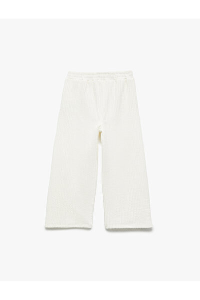 Koton Comfortable Cut Basic Pants with Elastic Waistband