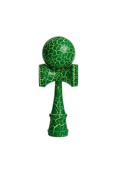LEIBOO Kendama Crack, Lemn, 18 cm, +14 ani, Diametru bilă 6 cm, Model Cracked...