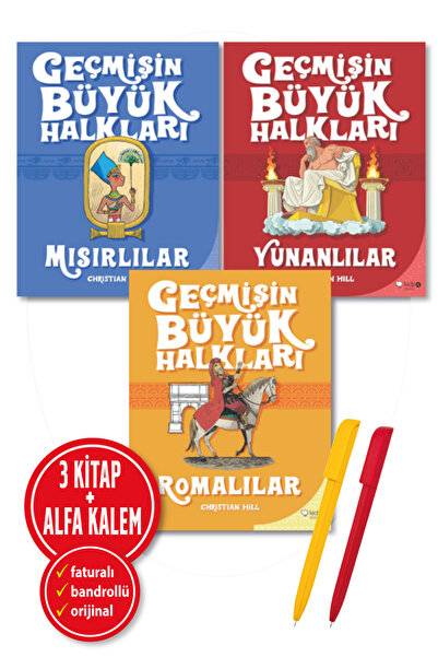 Redhouse Kidz Yayınları Alfa Kalem+Christian Hill 3 Kitap (Geçmişin Büyük Hal...